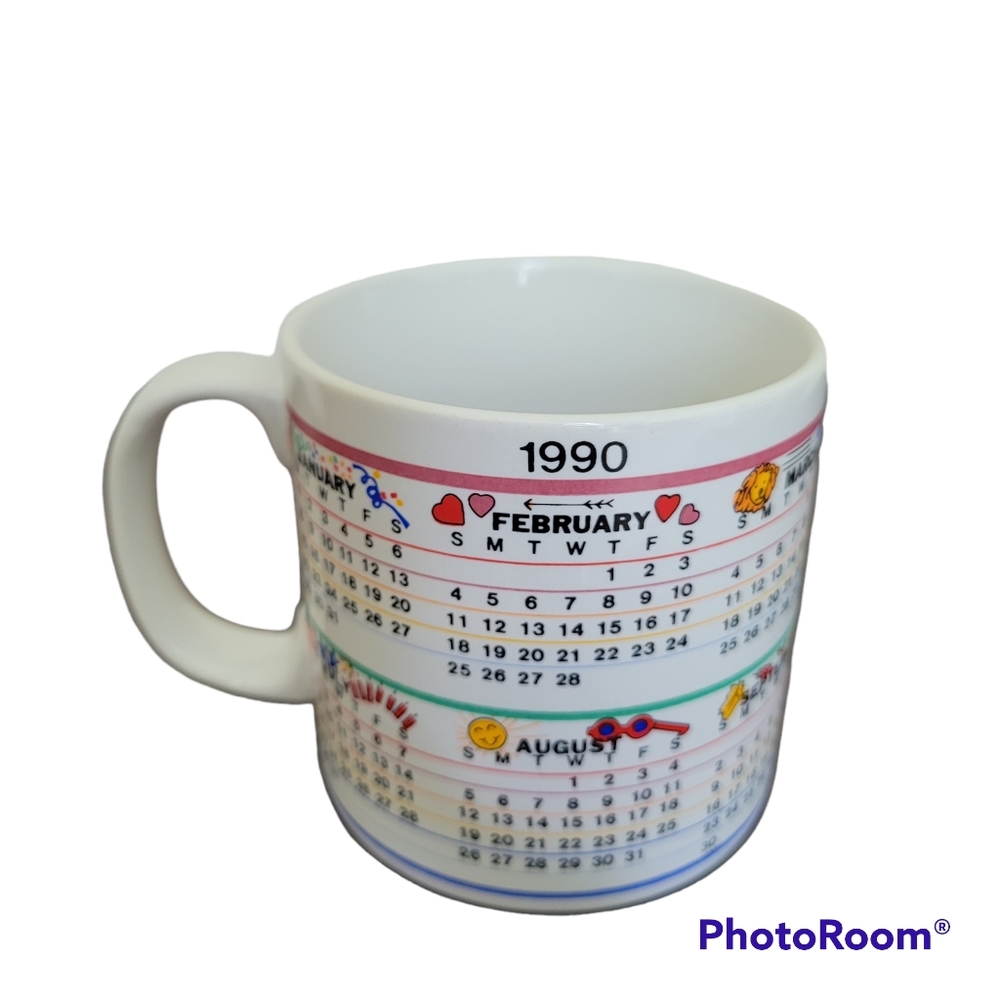 Vintage 1990 Ceramic Mug Coffee Cup Home Goods Office Meeting 8 Oz